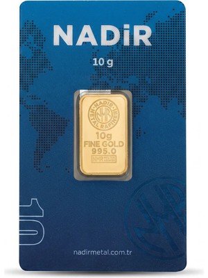 Topaloğlu 10 Gram Nadir Altın 24 Ayar Külçe Altın