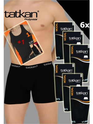 Mataş Tatkan - 6'lı - Penye Modal Erkek Boxershort