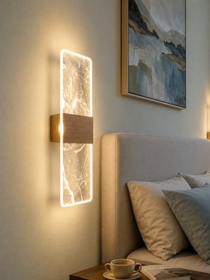 Empressco Lüks Modern Alba 3 Renk LED Aplik Sarı Gold Duvar Lambası Elektrikli Pilli Değildir