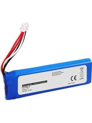 Hobilinka Flip 3 Uyumlu 3.7V 3000 Mah Soketli Batarya