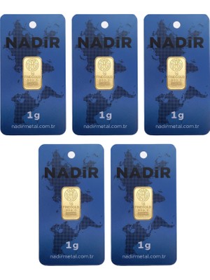 Topaloğlu 5 Adet 1 Gram Nadir Gram Altın