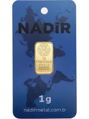 Topaloğlu 1 Gram Nadir Altın 24 Ayar Külçe Altın
