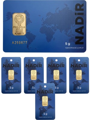 Topaloğlu 10 Gram Nadir Altın 24 Ayar Külçe Altın