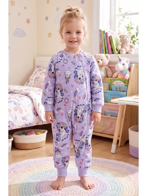 Babymod Elyaf Dolgulu 2.5 Tog 100% Pamuk Penye Astarlı Premium Kalite Kız Çocuk Uyku Tulumu