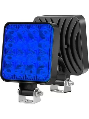 Aslanoğlu Store Powermaster PM-25309 Suv - Off Road - Motosiklet Farı Sis Lambası Mavi LED 12 Volt 48 Watt