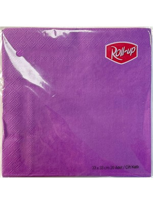 Roll-Up Mor Renkli Peçete