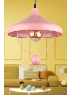 St. Morritz Göksel Tekli Avize Pembe