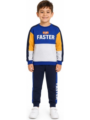 Tuffy Erkek Çocuk Faster Yazı Desenli Eşofman Takımı