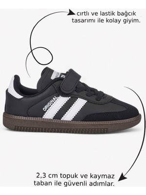 Nstil Günlük Unisex Çocuk Sneaker Bağcıklı Hafif Esnek Kaymaz Taban Ayakkabı 105