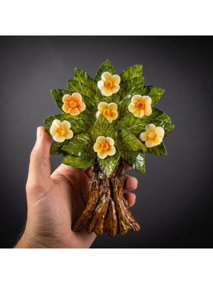 SUME El Yapımı Çiçekli Ağaç Duvar Dekoru Bereket Koleksiyonu 14X20 cm