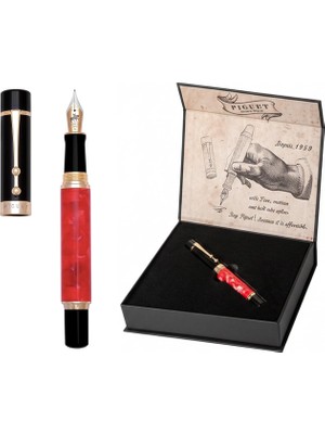 Hype Store Piguet Genève – Lüks ve Ergonomik Dolma Kalem & Tükenmez Kalem – Taurus Serisi – Alman M Uç, Altın K