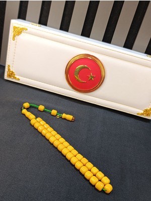 Anemore Collection Sıkma Çubuk Kehribar Tesbih