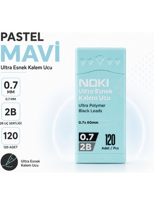 Noki 0.7 mm 2b Versatil Kalem Ucu 120 Adet Neon & Pastel Renk Seçenekli Kalem Ucu