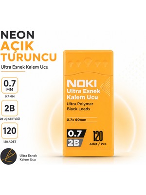 Noki 0.7 mm 2b Versatil Kalem Ucu 120 Adet Neon & Pastel Renk Seçenekli Kalem Ucu