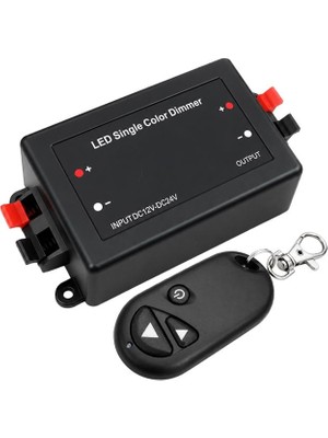 Aslanoğlu Store PM-37844 Tek Renk Şerit LED Dimmer Kablosuz Rf Uzaktan Kumandalı Kontrol Cihazı