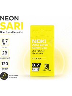 Noki 0.7 mm 2b Versatil Kalem Ucu 120 Adet Neon & Pastel Renk Seçenekli Kalem Ucu