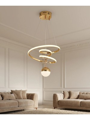 St. Morritz Melis Mini Ledli Gold Avize