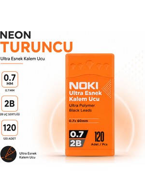 Noki 0.7 mm 2b Versatil Kalem Ucu 120 Adet Neon & Pastel Renk Seçenekli Kalem Ucu