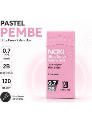 Noki 0.7 mm 2b Versatil Kalem Ucu 120 Adet Neon & Pastel Renk Seçenekli Kalem Ucu