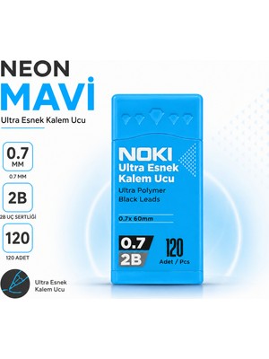 Noki 0.7 mm 2b Versatil Kalem Ucu 120 Adet Neon & Pastel Renk Seçenekli Kalem Ucu