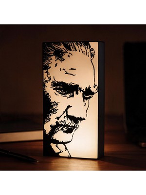3Dlab Three-Dimensional Systems Atatürk Portreli Dekoratif LED Işıklı Masa Lambası - LED Box Light