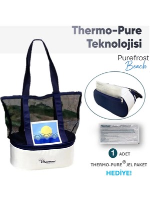 St. Morritz PF12 Elektriksiz&buzsuz Soğutucu Termal Seyahat Plaj Çantası/ 1 Adet Thermo-Pure Jel Dahil