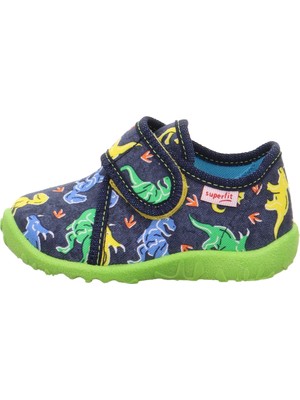 Superfit Spotty Çocuk Panduf Dinozor Desenli - Lacivert 009246-8210