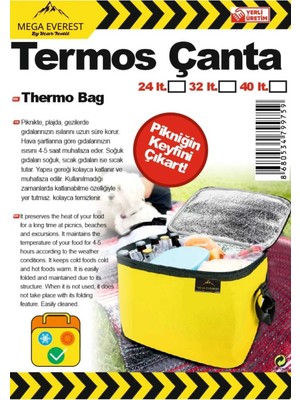 St. Morritz Termal Termik Çanta Termos Çantası 32LT Buzluk