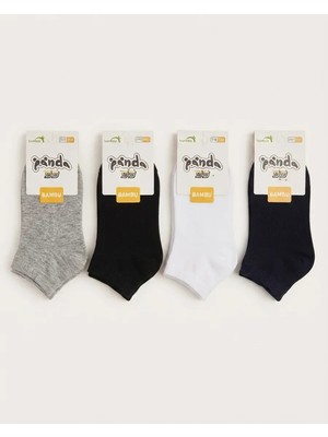 Heyminy Asorti Tekli – Çocuk Unisex Bambu Patik Çorap 7-8 Yaş