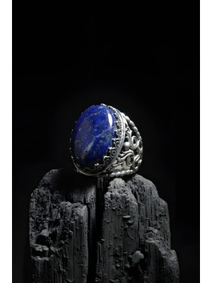 Takıdepo Har-I Aşk Model El Işi Lapis Lazuli Taşlı Gümüş Yüzük