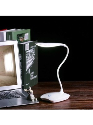 St. Morritz Masa Üstü Şarjlı 3 Kademeli 14 LED Dokunmatik Bükülebilir Beyaz Kitap Okuma Işığı