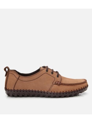 Punto 479463 Erkek Nubuk Deri Rahat Günlük Loafer Ayakkabı