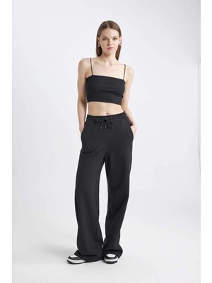 DeFacto Wide Leg Beli Lastikli Geniş Bol Paça Eşofman Altı Kız Çocuk D9251A825SP