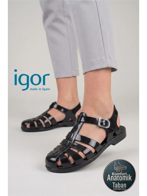 Igor Biarritz Kadın Siyah Sandalet Kadın Sandalet S10258