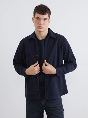 LC Waikiki Xsıde Lacivert Regular Fit Uzun Kollu Erkek Gömlek