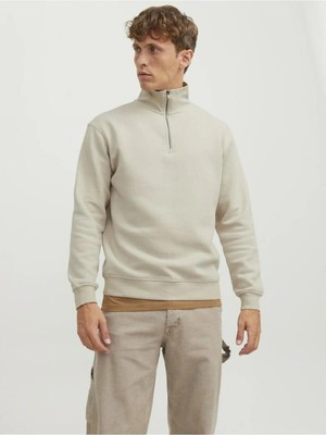 Jack & Jones Kazak Mit Halbem Reißverschluss Einfarbig Kazak Mit Halbem Reißverschluss