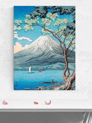 Postermanya Mount Fuji Spring, Fuji Dağı Baharı, Ukiyoe Japon Sanatı Sanat Sanatsal Poster - Afi