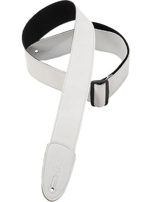 Levy's Leathers M7GP-WHT 2" Garment Deri Gitar Kayışı, Beyaz