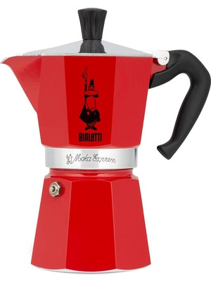 Bialetti 4942 Express Kahve Pişirici, 3 Bardak, Kırmızı