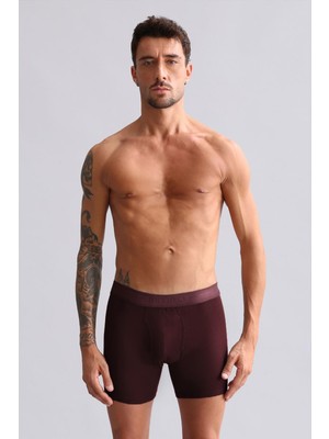 Mısırlı Modal By Tencel Spartacus Performance Long Boxer Bordo