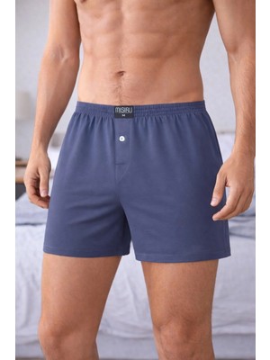 Mısırlı Erkek Pamuklu Ares Şort  Boxer Füme