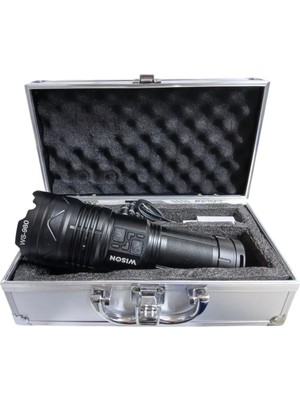 Eco Lounge Profesyonel Zoomlu El Feneri | 60W – 7000 Lümen – 13.200 Mah – Type‑c – Metal Gövde BX40