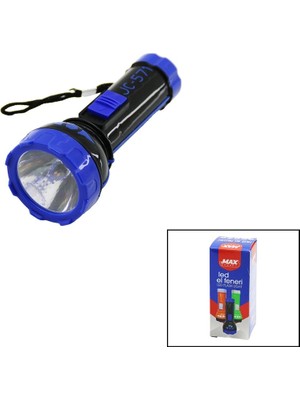 Eco Lounge Pilli   Mini=11.2cm  LED El Feneri  75LÜMEN   Output: 1.5V   Renkli Plastik BX40