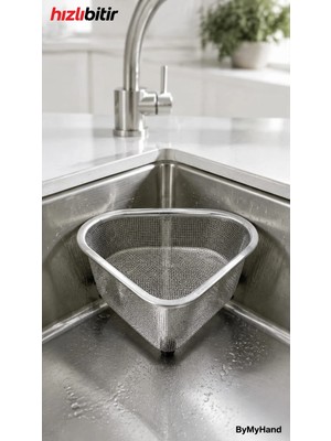 By My Hand Bymyhand Paslanmaz Çelik Üçgen Lavabo Süzgeci Lavabo Içi Süzgeç