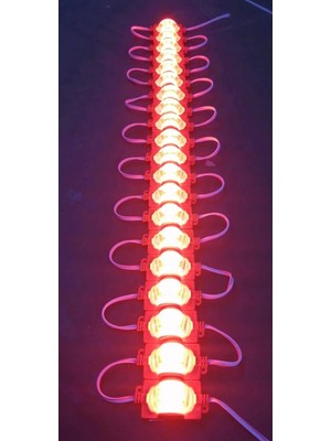 St. Morritz Geniş (Yan) Açılı Güçlü LED Işık 12V - 1.5W - Kırmızı (10 Adet)