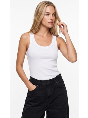 Frena Kadın Fitilli Görünüm Askılı Basic  Bluz Atlet