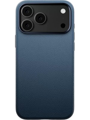 Bezos iPhone 17 Pro Wonder Deri Magsafe Kapak - Lacivert