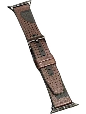 Bezos Watch 45MM Buff Deri Kordon - Kahverengi