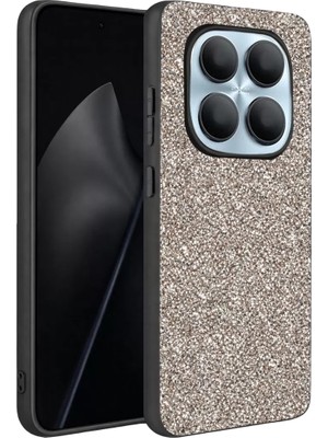 Bezos Note 15 4g Bright Simli Kapak - Gümüş