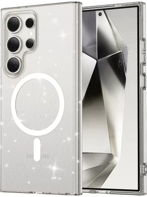 Bezos Galaxy S24 Ultra Kılıf Star Magsafe Kapak - Şeffaf